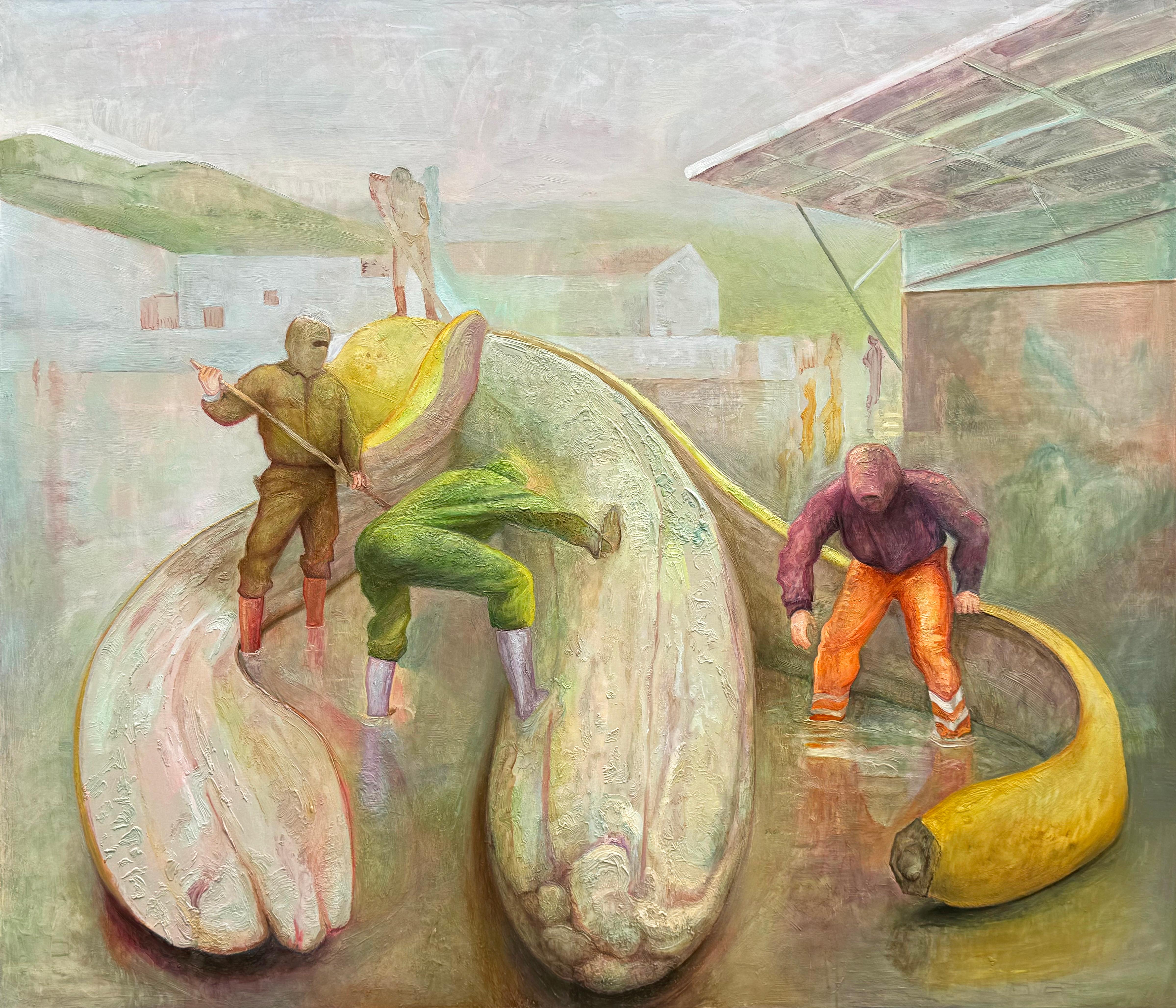 David Molesky Animal Painting - Radioactive Disection