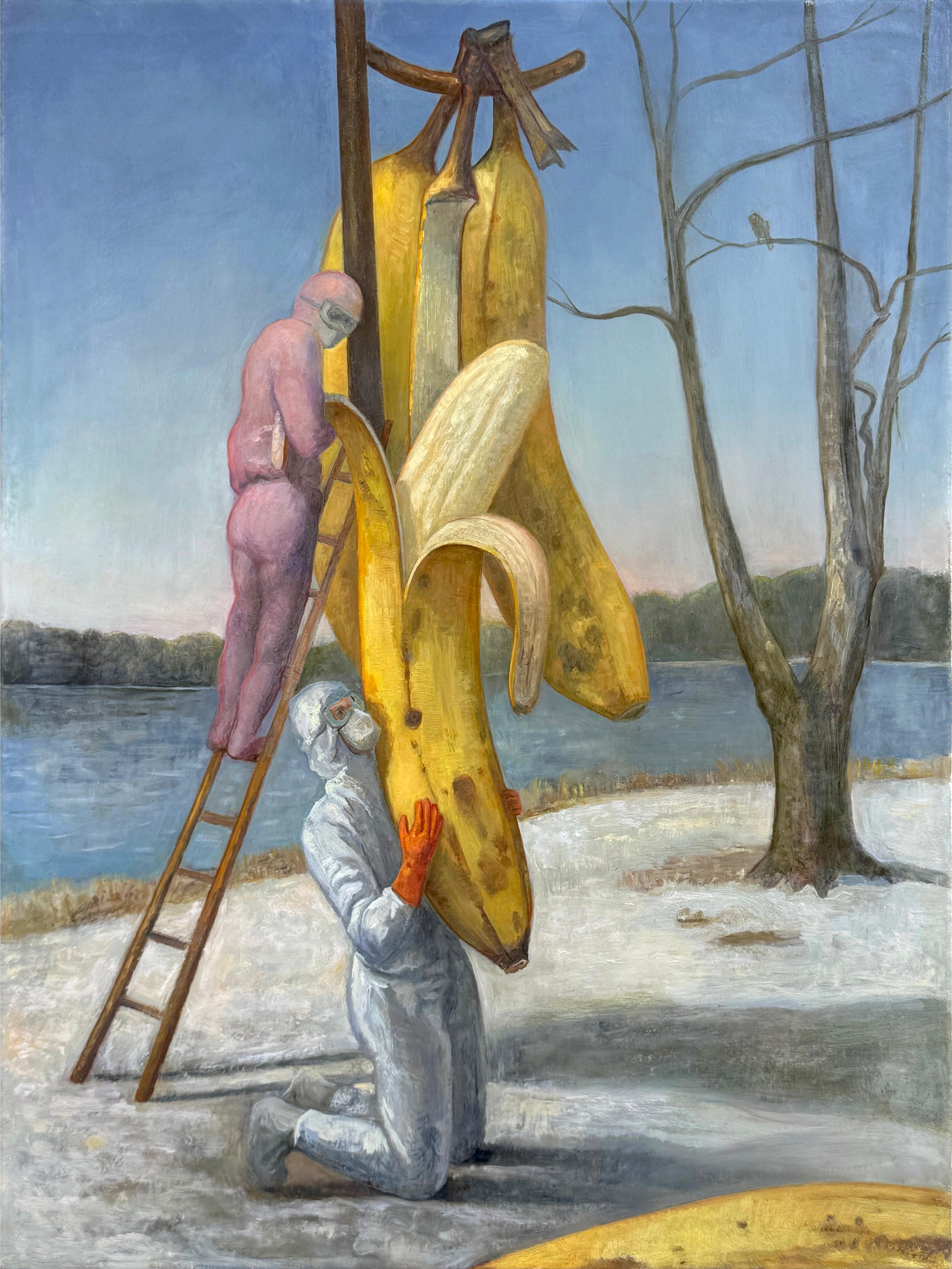 David Molesky Figurative Painting – Reifer Abstieg