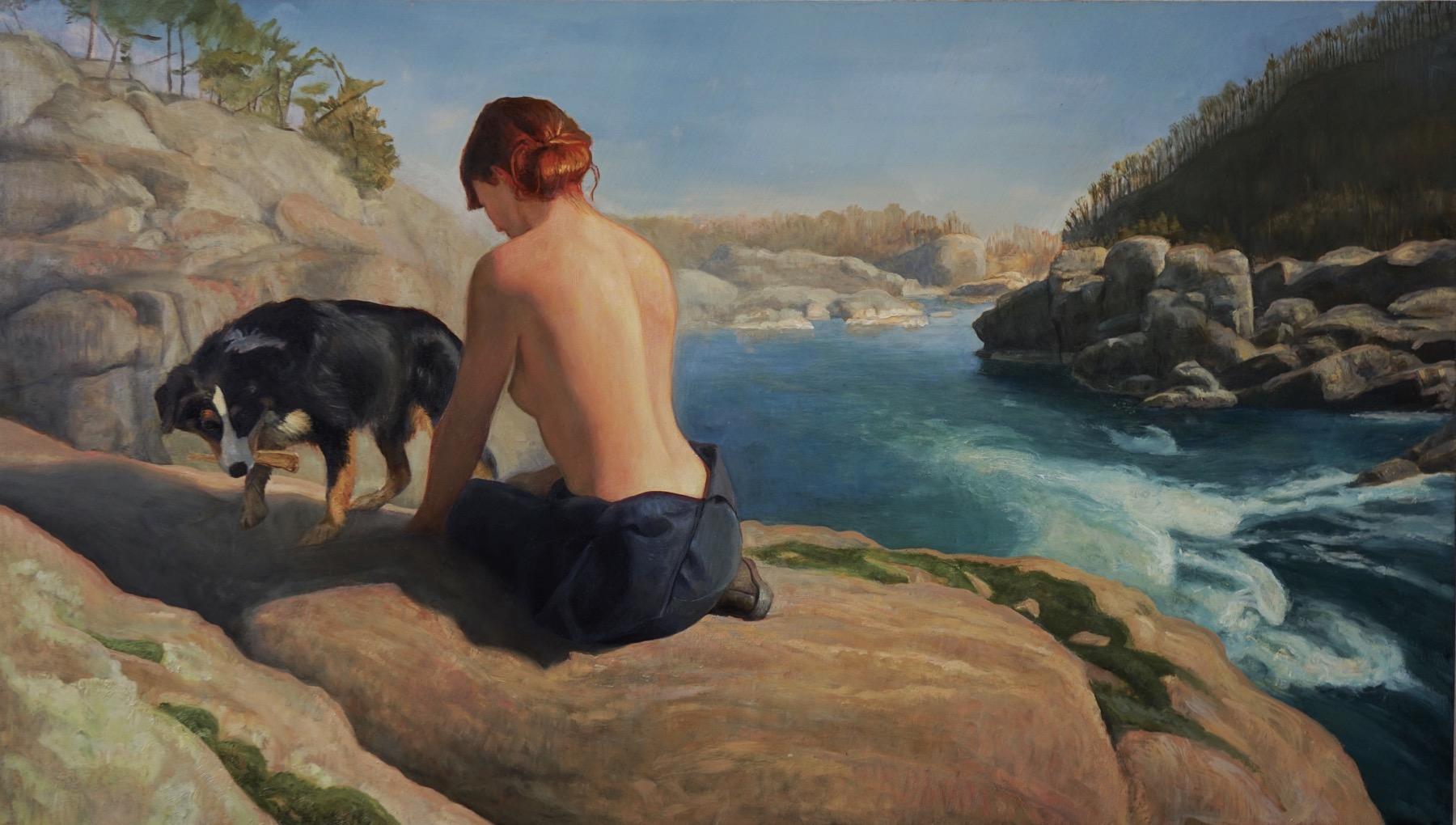 David Molesky Nude Painting - Potomac