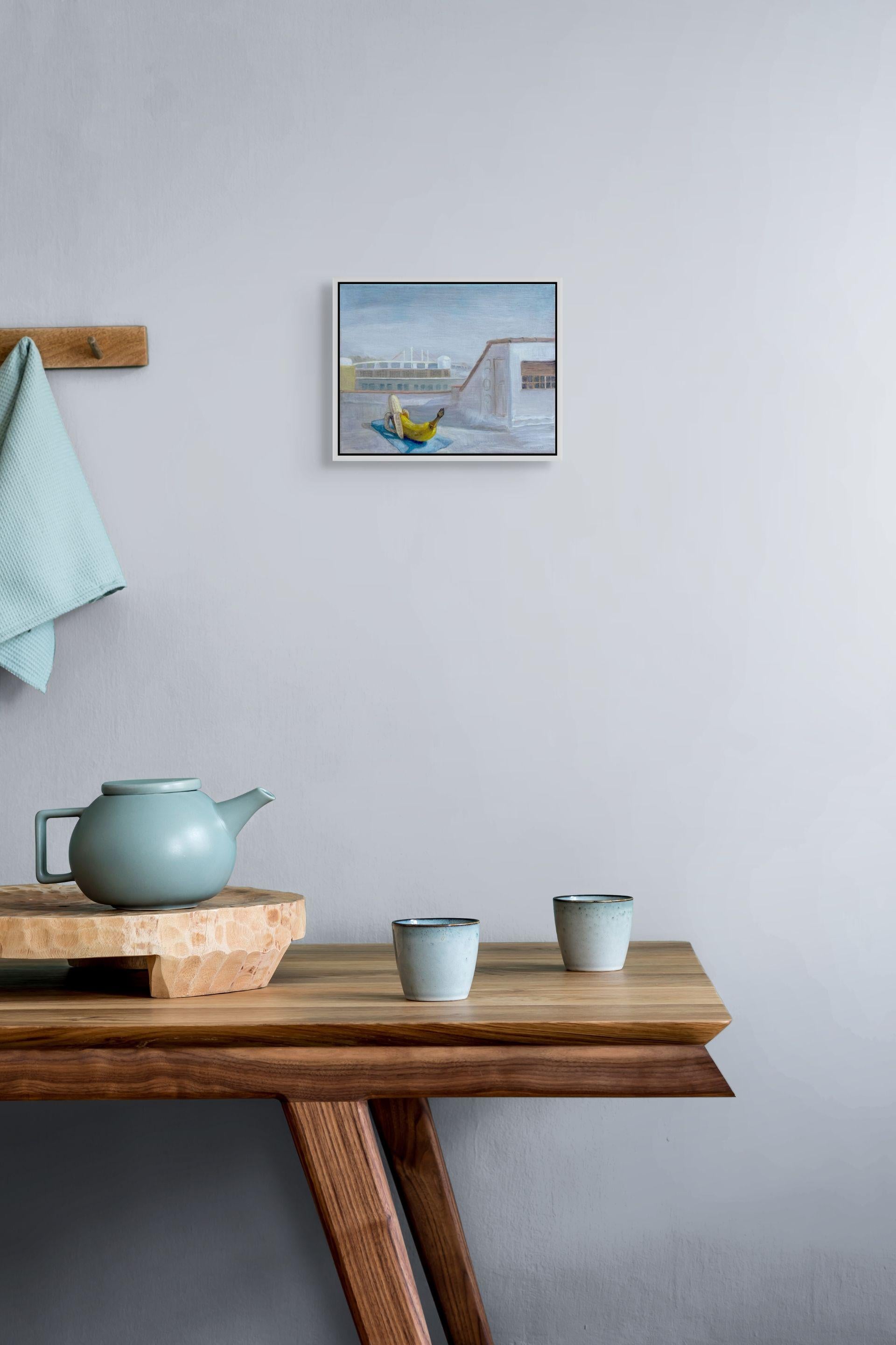Dachterrassen-Ballade – Painting von David Molesky