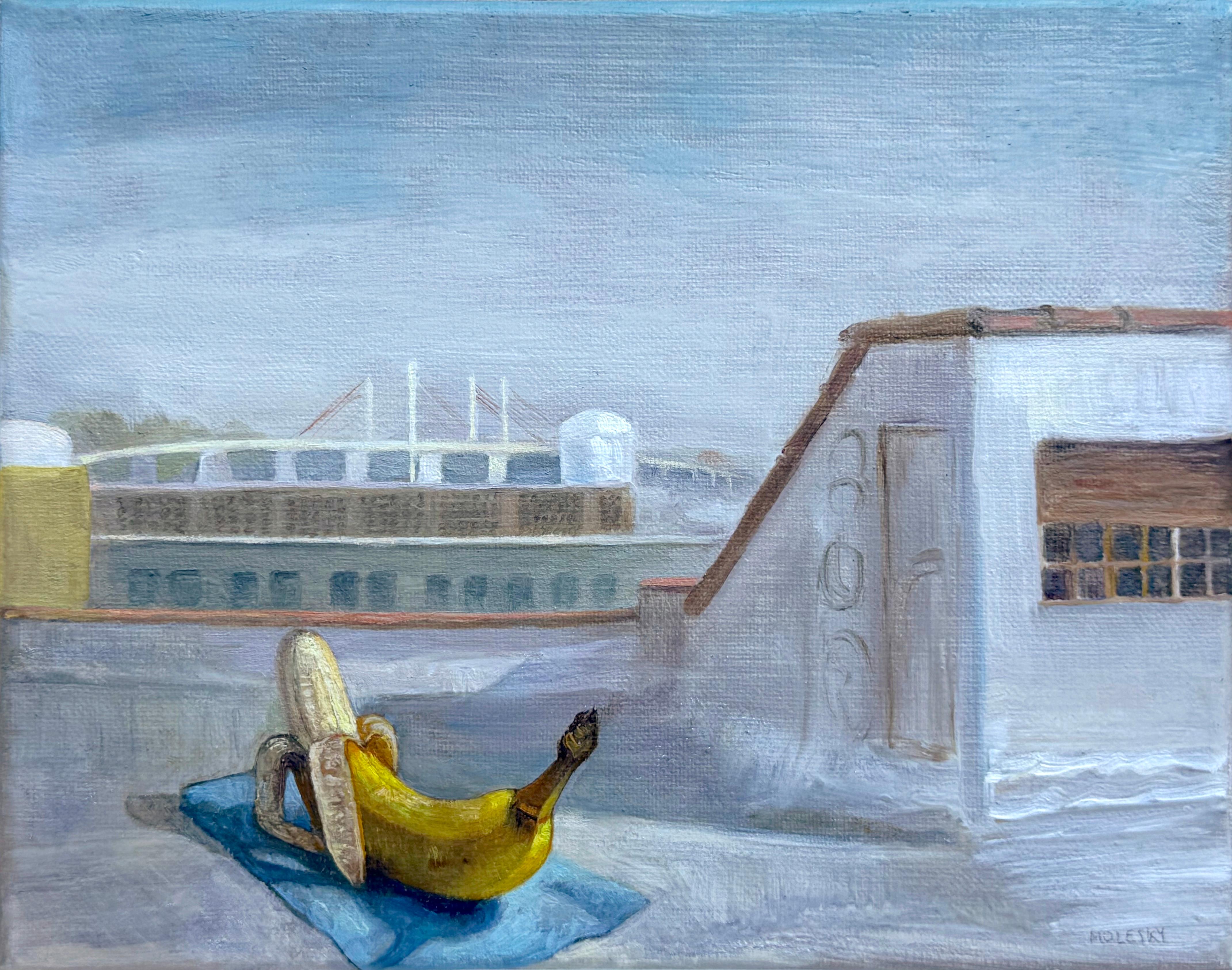David Molesky Animal Painting – Dachterrassen-Ballade