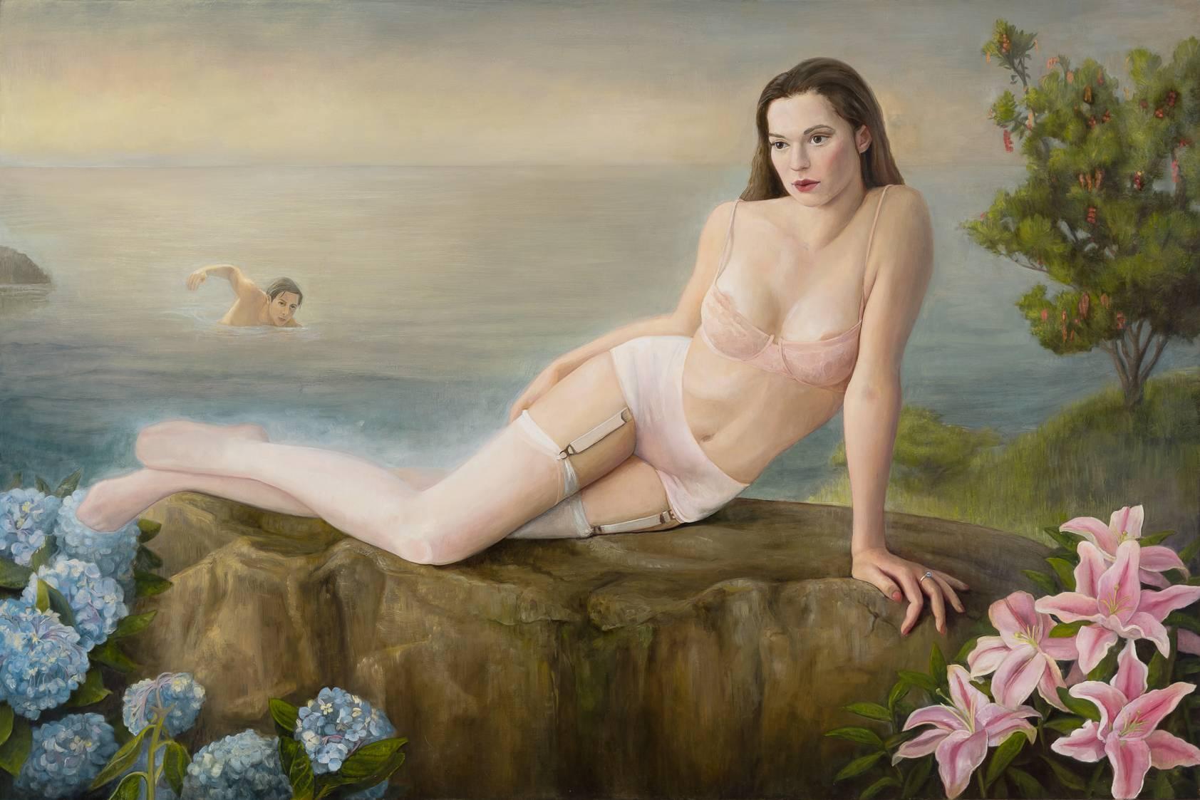 David Molesky Nude Painting - Siren of Staten Island - Scout / oil on linen