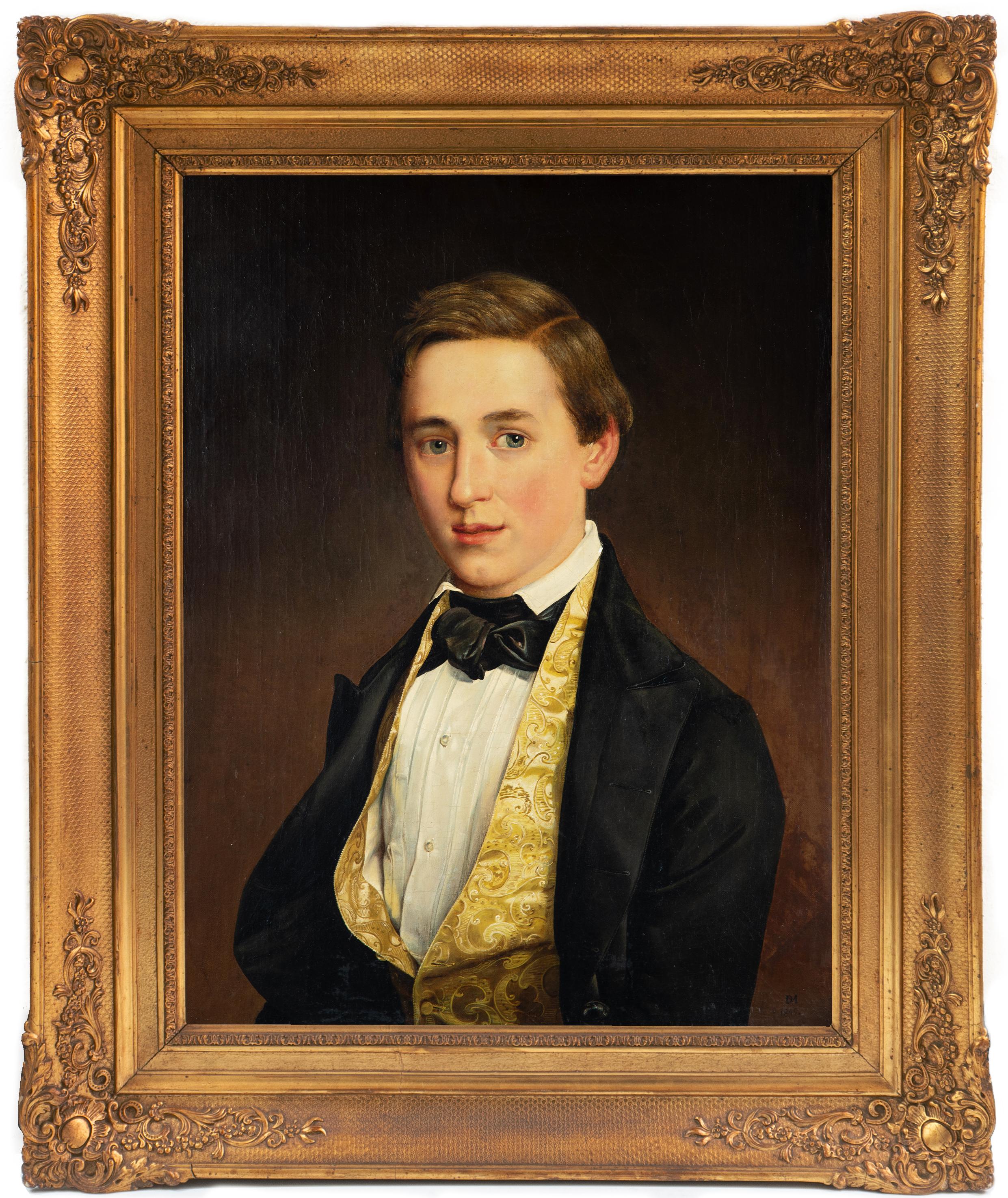 Giovane uomo in gilet di broccato giallo", Parigi, Monaco di Baviera, Accademia Reale di Danimarca