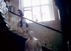 Queen Elizabeth Running Upstairs