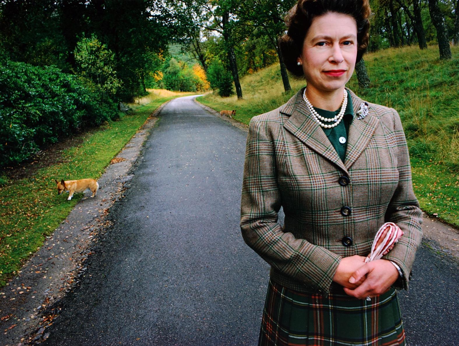Queen Elizabeth with Corgis (Country), 1967
