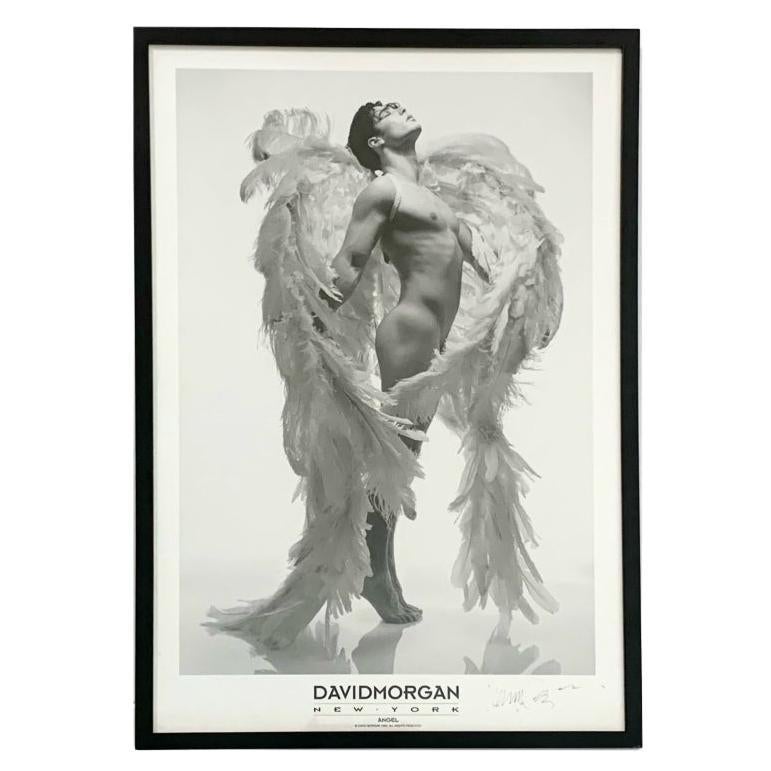 David Morgan (NY Photographer) Angel Signed Poster Work On Paper 1993  For Sale