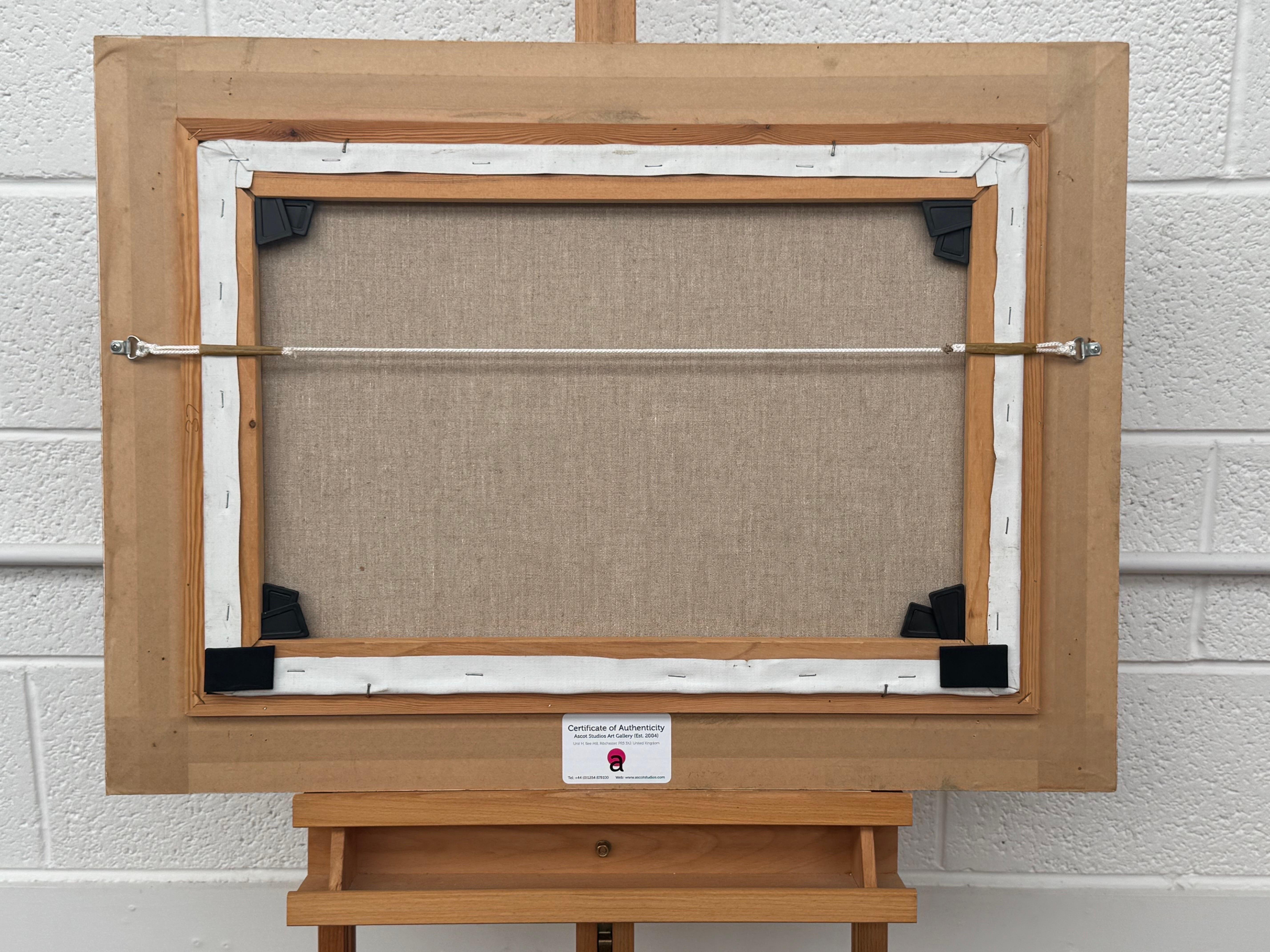 Flusslandschaft mit Pferden in der englischen Landschaft von britischem Künstler im Angebot 6