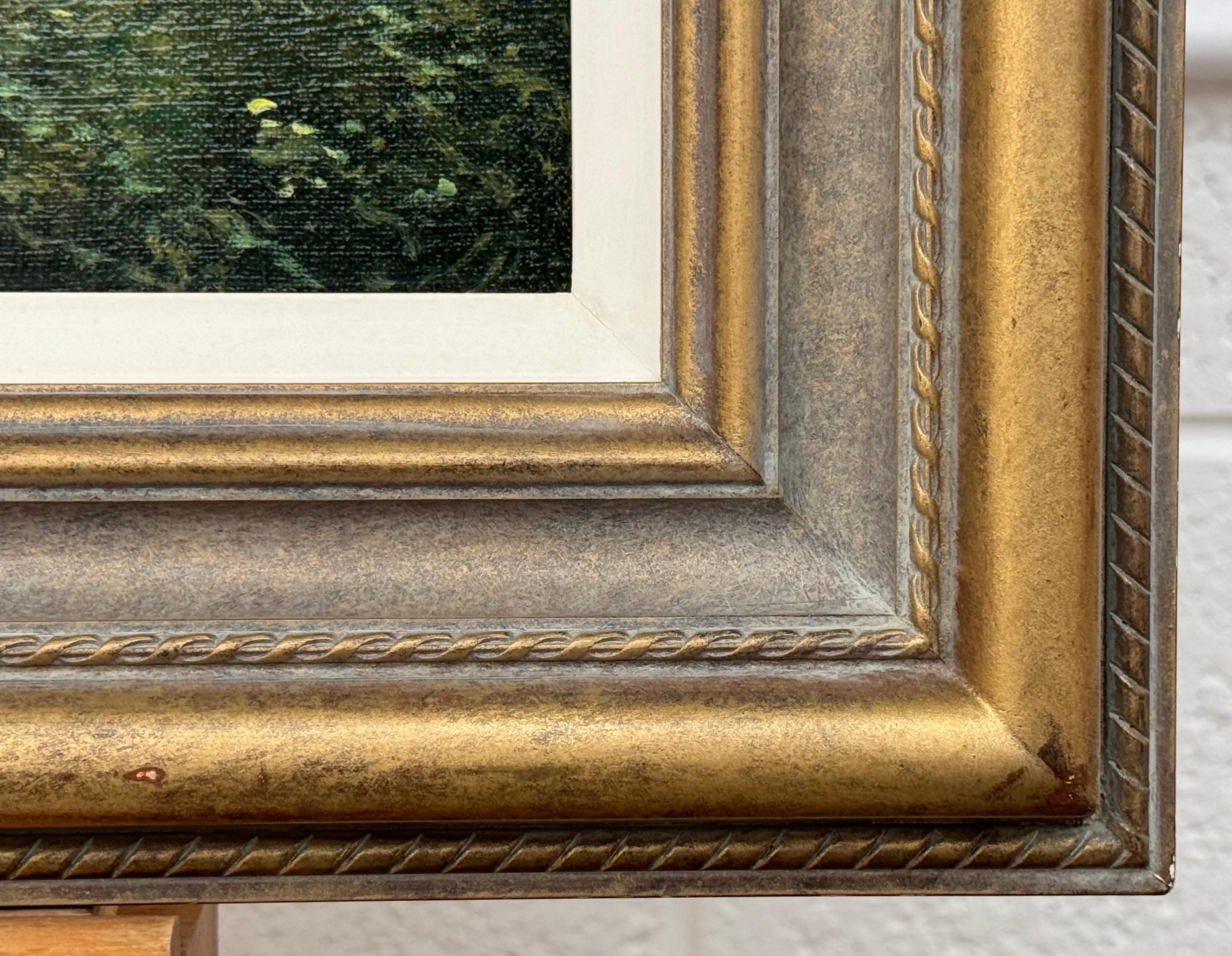 Scène de paysage fluvial avec moutons dans la campagne anglaise par un artiste anglais 1