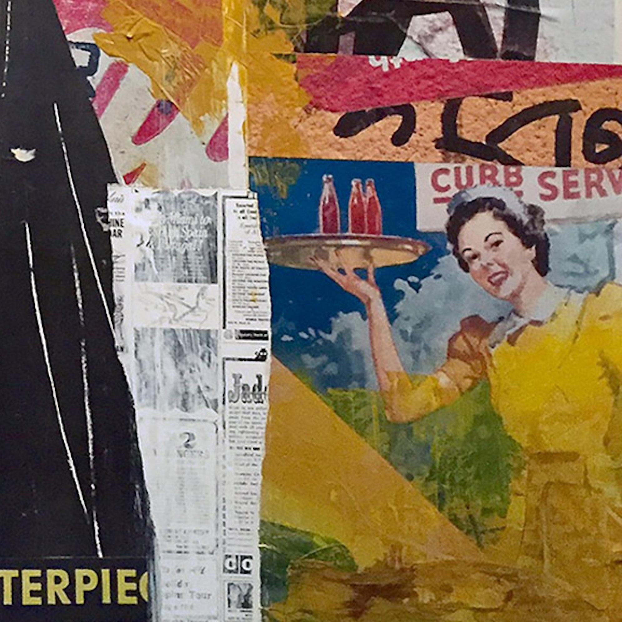 Un mélange de médias nostalgiques.  Image de bonbons à pois et d'exotiques avec un arrière-plan narratif.    

À propos de l'artiste :

Les peintures de David sont constituées d'une accumulation de couches utilisant différents médiums mixtes tels