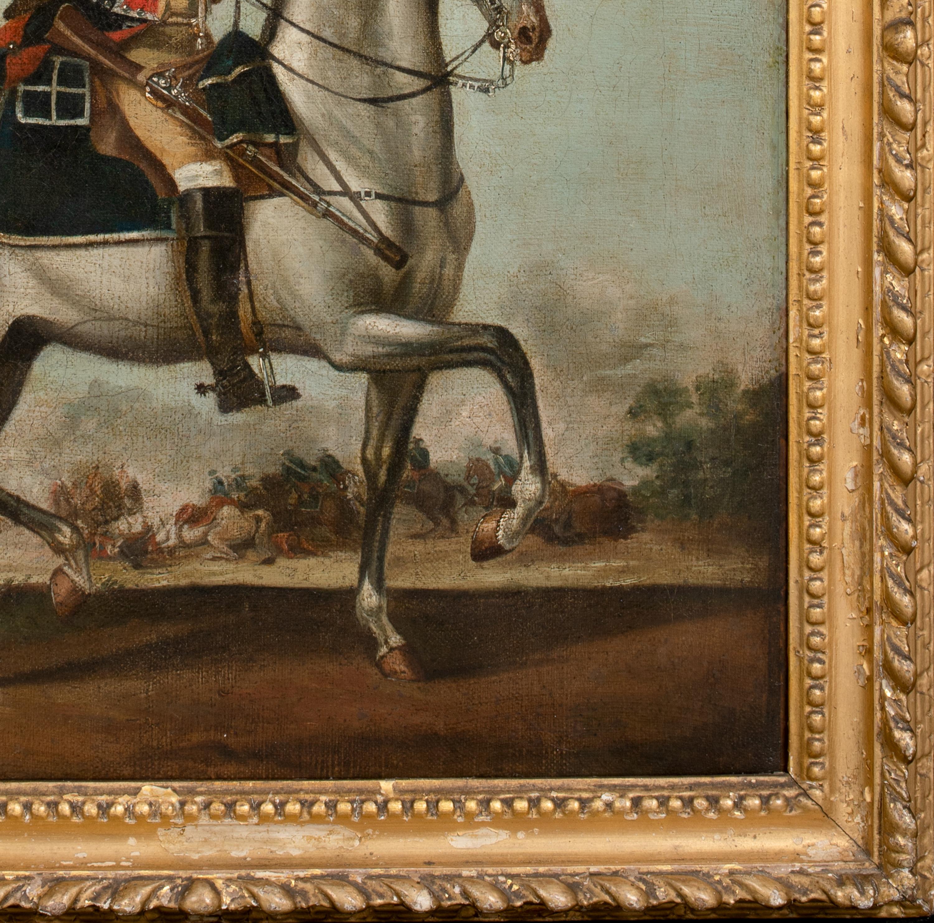 Officer & Horse Of The Royal Queens Dragoons, Seven Years War (1756-1763) For Sale 1