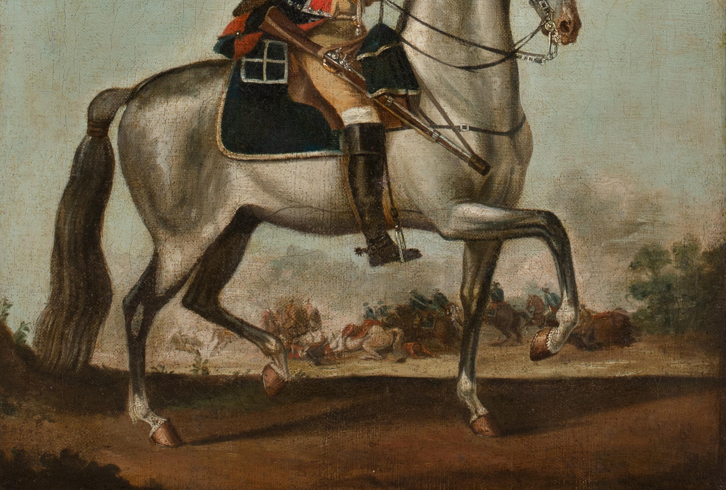 Officer & Horse Of The Royal Queens Dragoons, Seven Years War (1756-1763) For Sale 2
