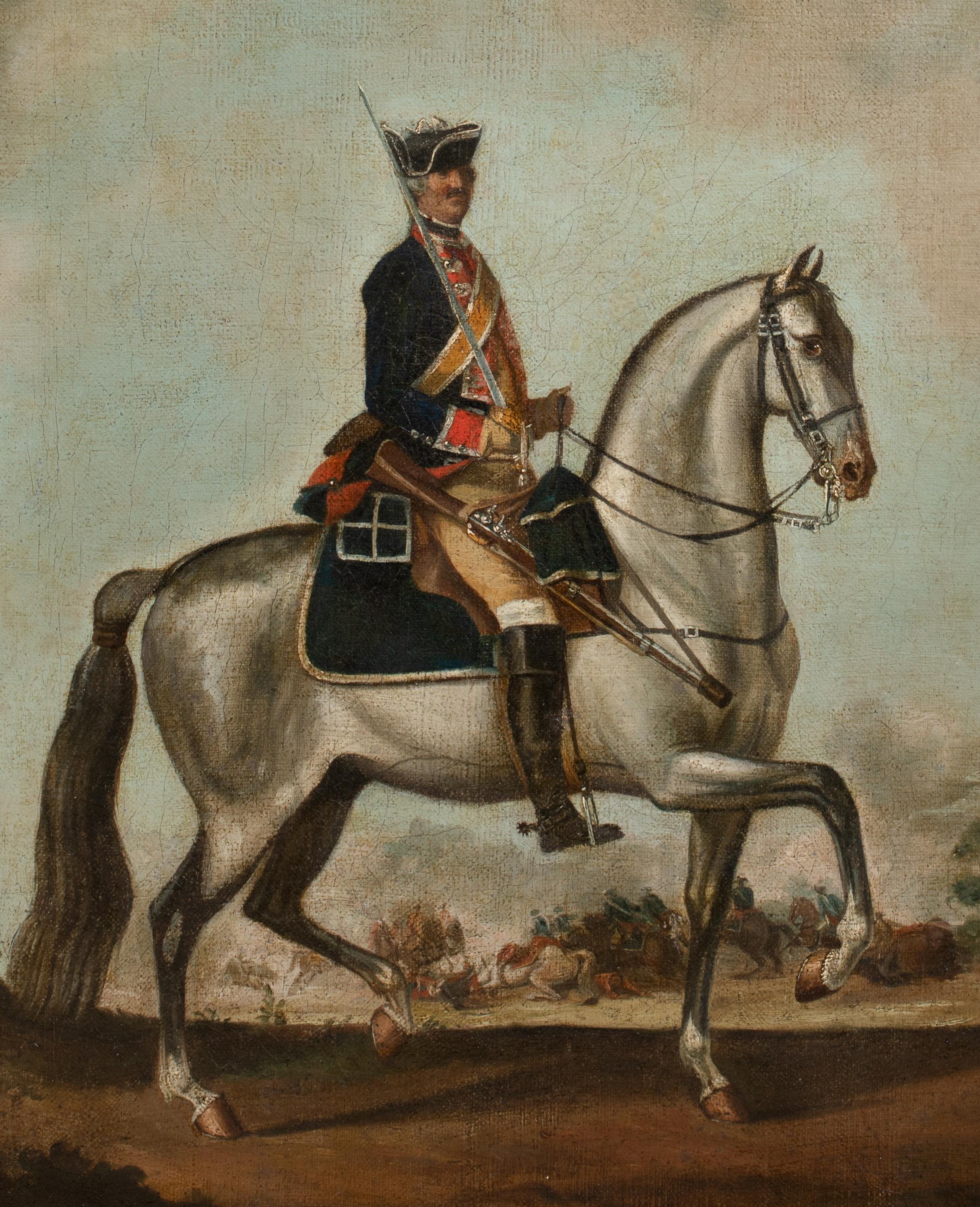 Officer & Horse Of The Royal Queens Dragoons, Seven Years War (1756-1763) For Sale 3