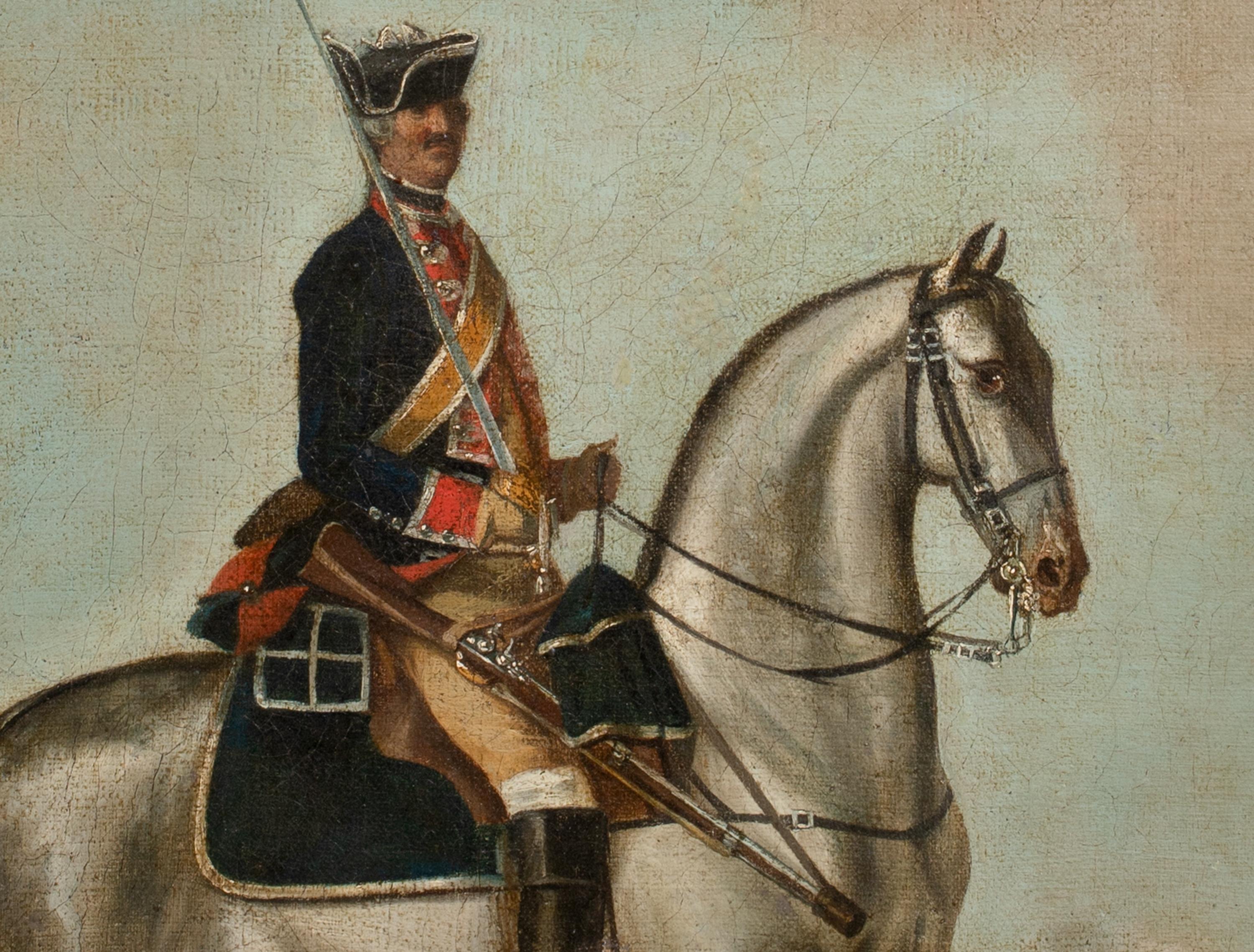 Officer & Horse Of The Royal Queens Dragoons, Seven Years War (1756-1763) For Sale 4
