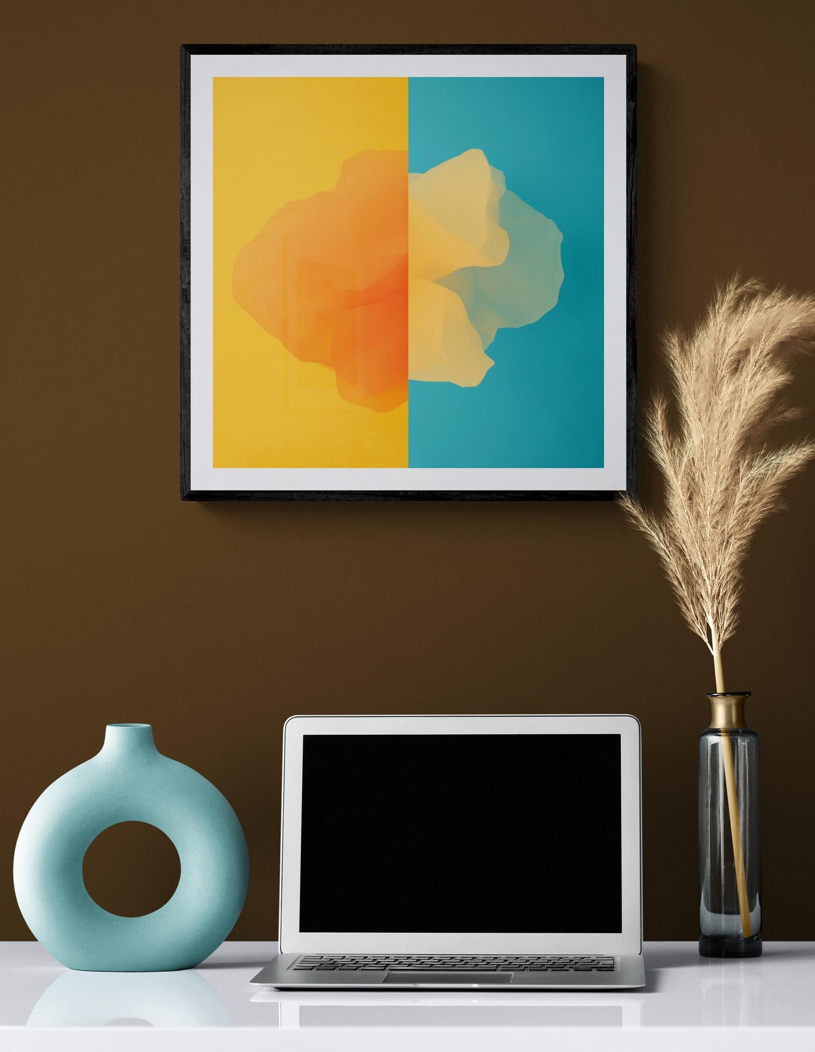 Golden Hour (Warm, Abstract, Modern, Gestural, Movement, ~30% OFF LIST PRICE) For Sale 1