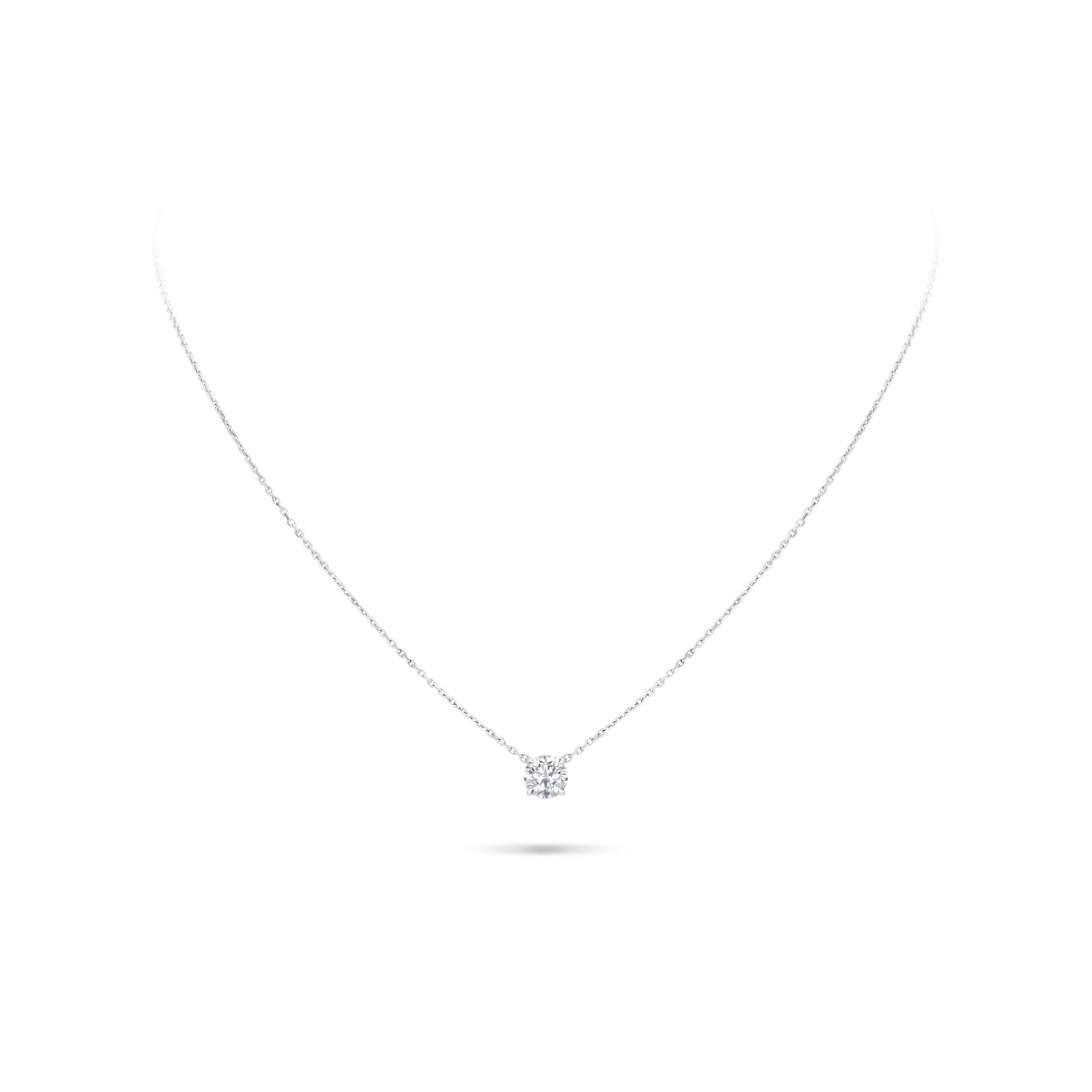 1 carat diamond pendant