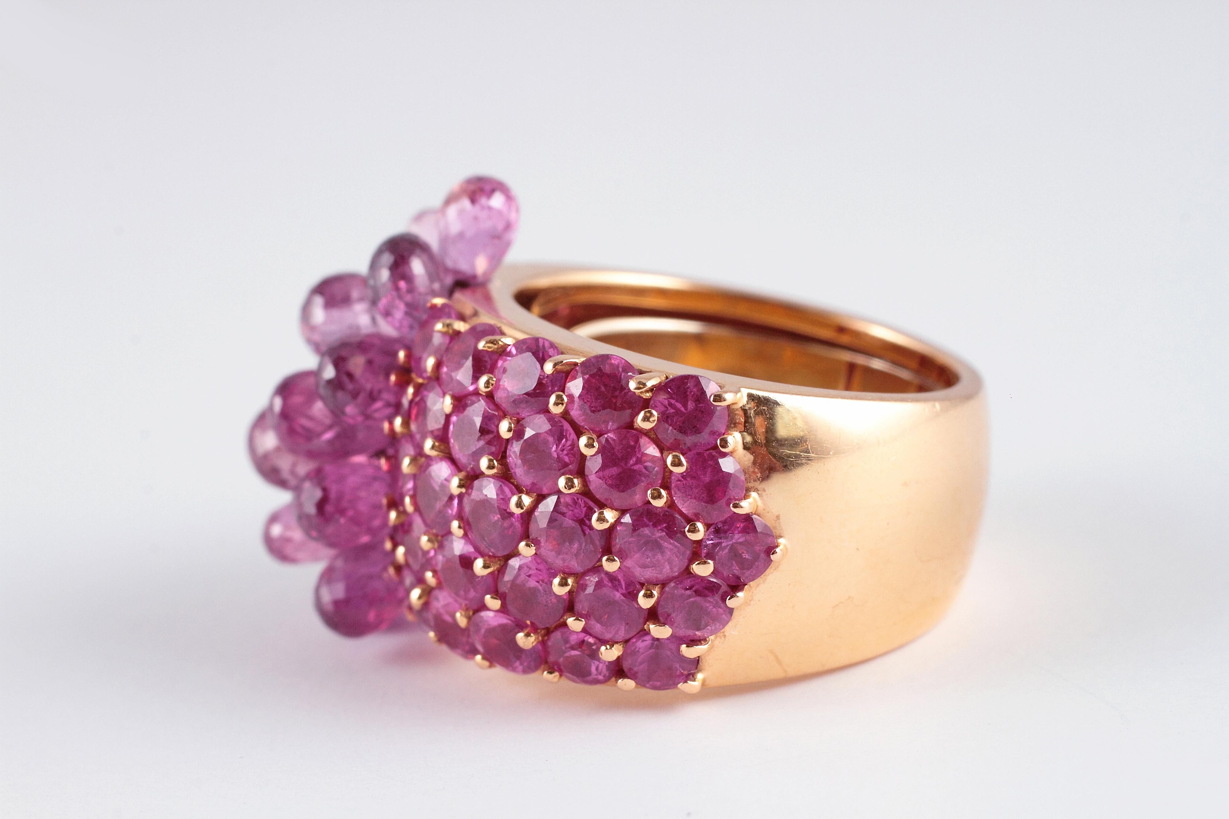 2 carat pink sapphire ring