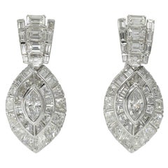 Orecchini con diamanti David Morris in oro bianco