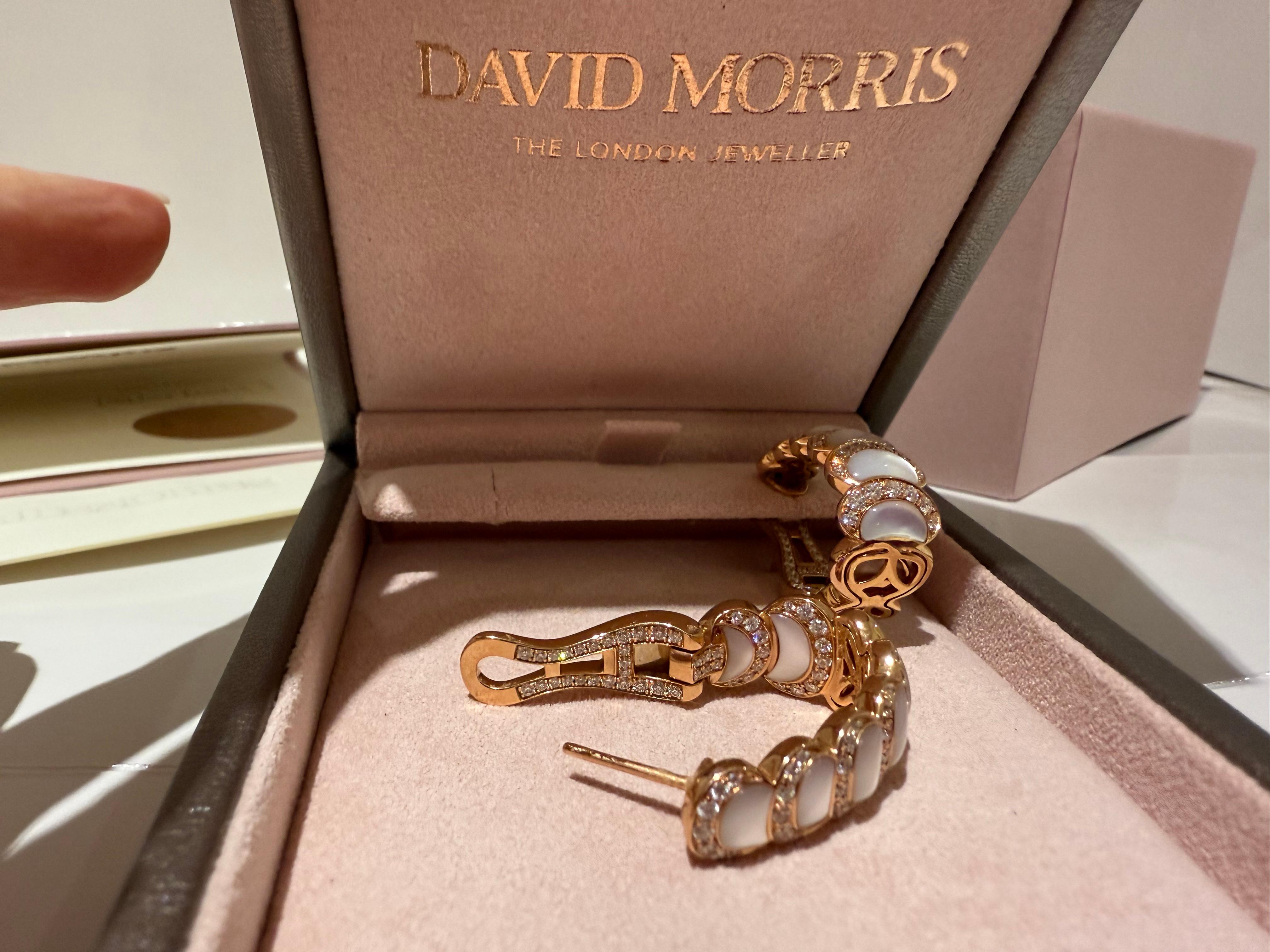 David Morris Fortuna Creolen (Brillantschliff) im Angebot