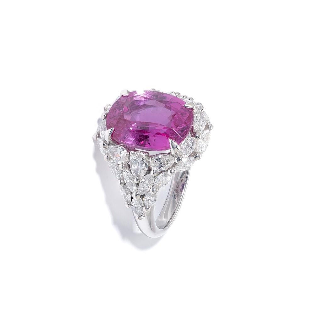 beaverbrooks pink sapphire ring