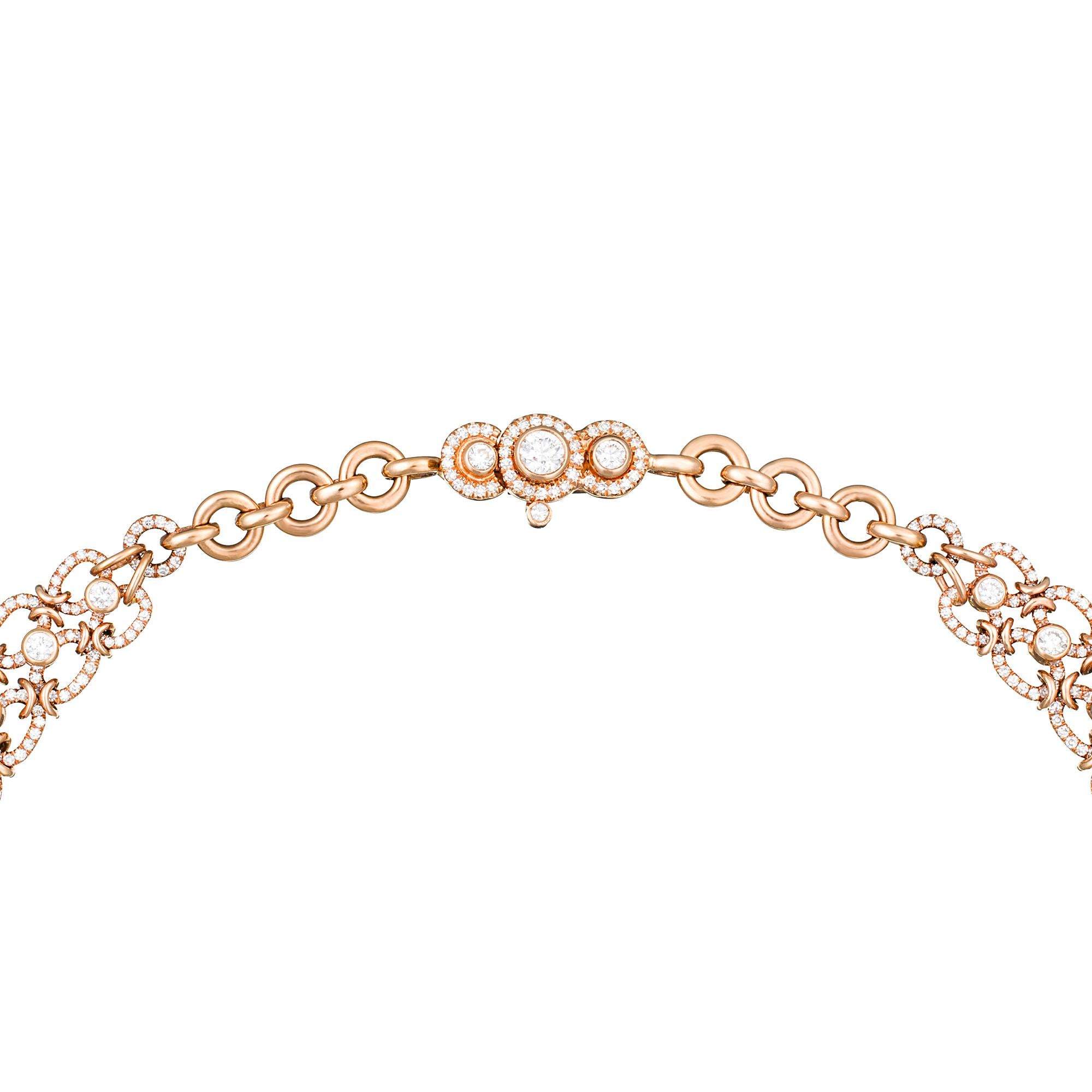 rose gold lariat necklace