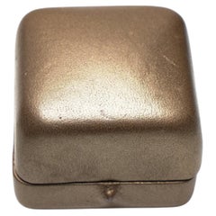 Boîte à bagues David Morris London, cuir bronze