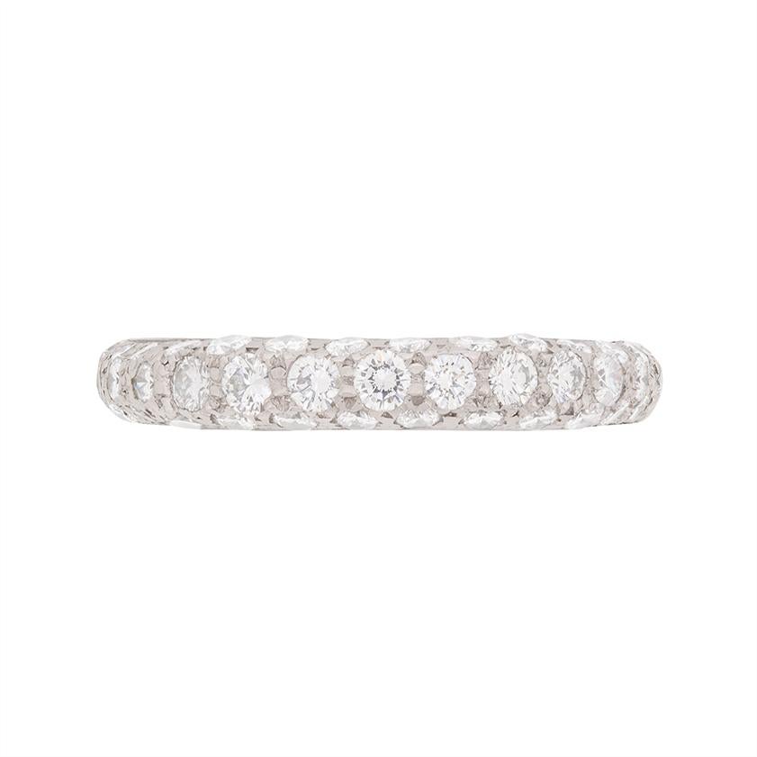 David Morris Pavé Set Diamond Half Eternity Ring