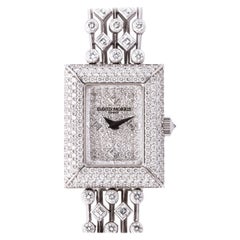 David Morris Platinum Diamond Watch