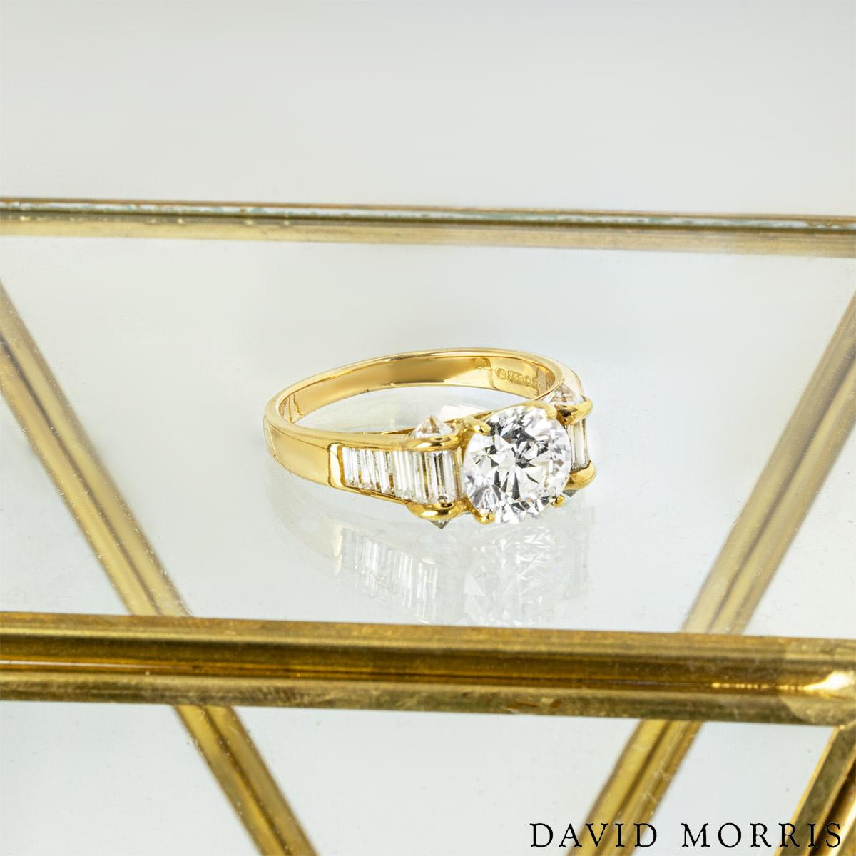 David Morris Bague en diamant taille brillant rond de 1,40 carat H/VS1 certifié GIA en vente 2
