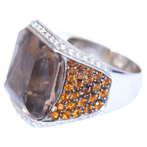 Anillo David Morris Topacio Citrino Madeira Fashion 18K, 2000 1