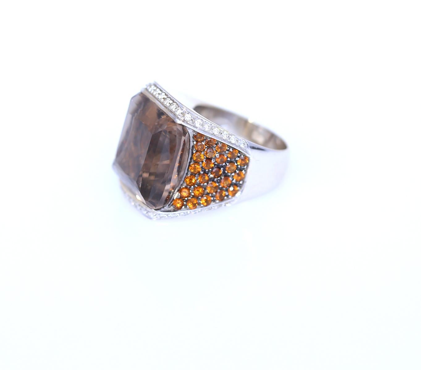 Anillo David Morris Topacio Citrino Madeira Fashion 18K, 2000 2
