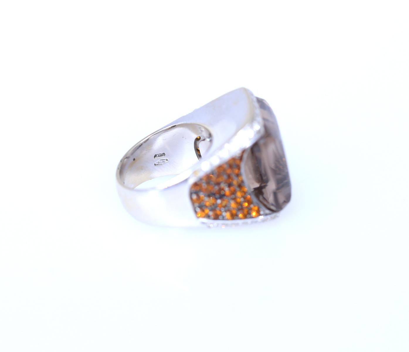 Anillo David Morris Topacio Citrino Madeira Fashion 18K, 2000 3