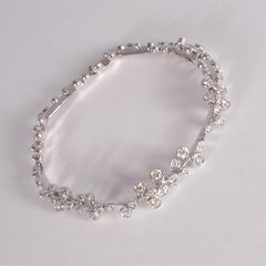 David Morris White Gold 1.95 Carat Diamond Bracelet