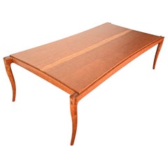 David N. Ebner Signed Bubinga Wood Dining Table, 2003