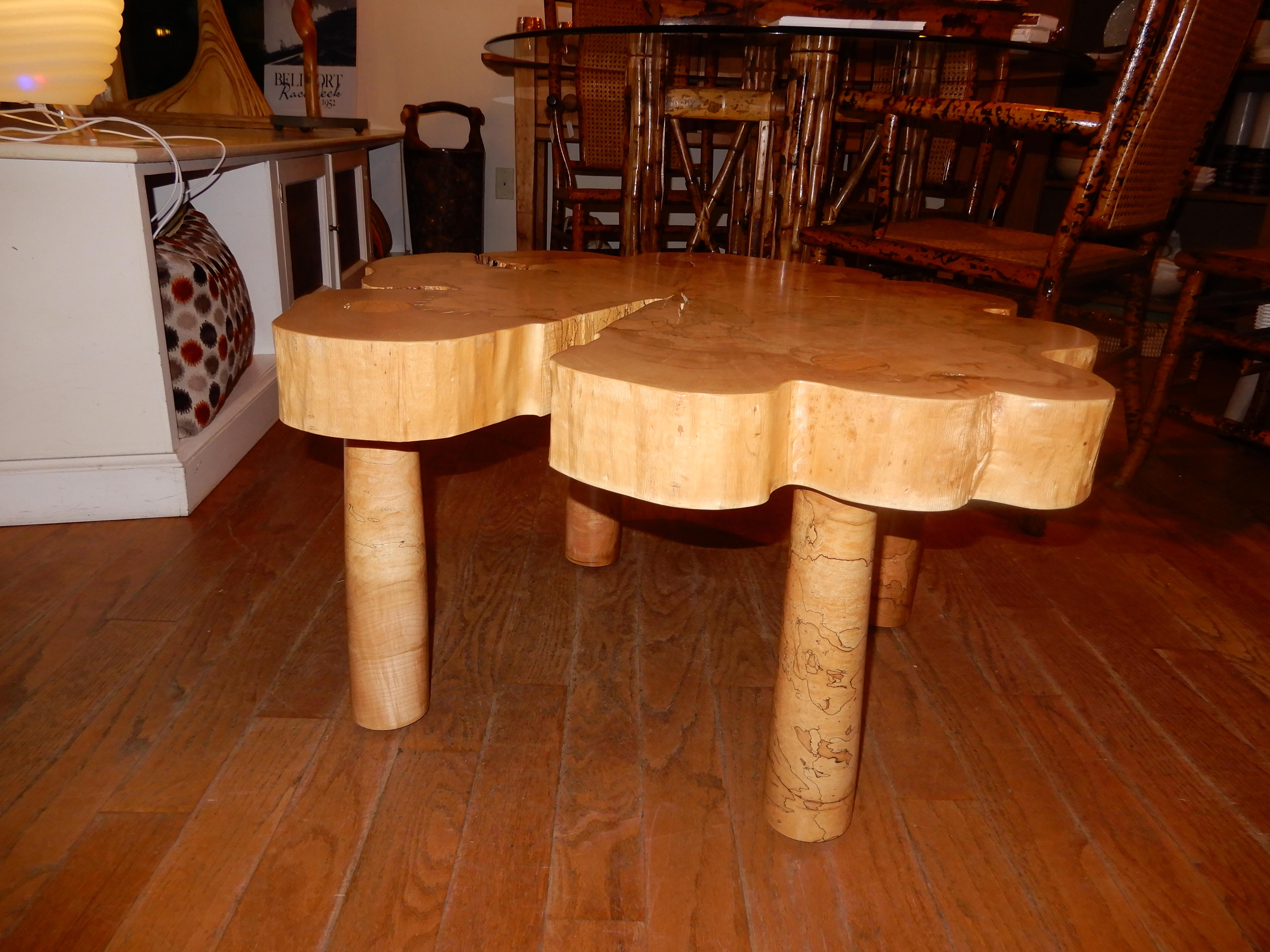David N. Ebner, Spalted Maple Wood Coffee Table For Sale 1