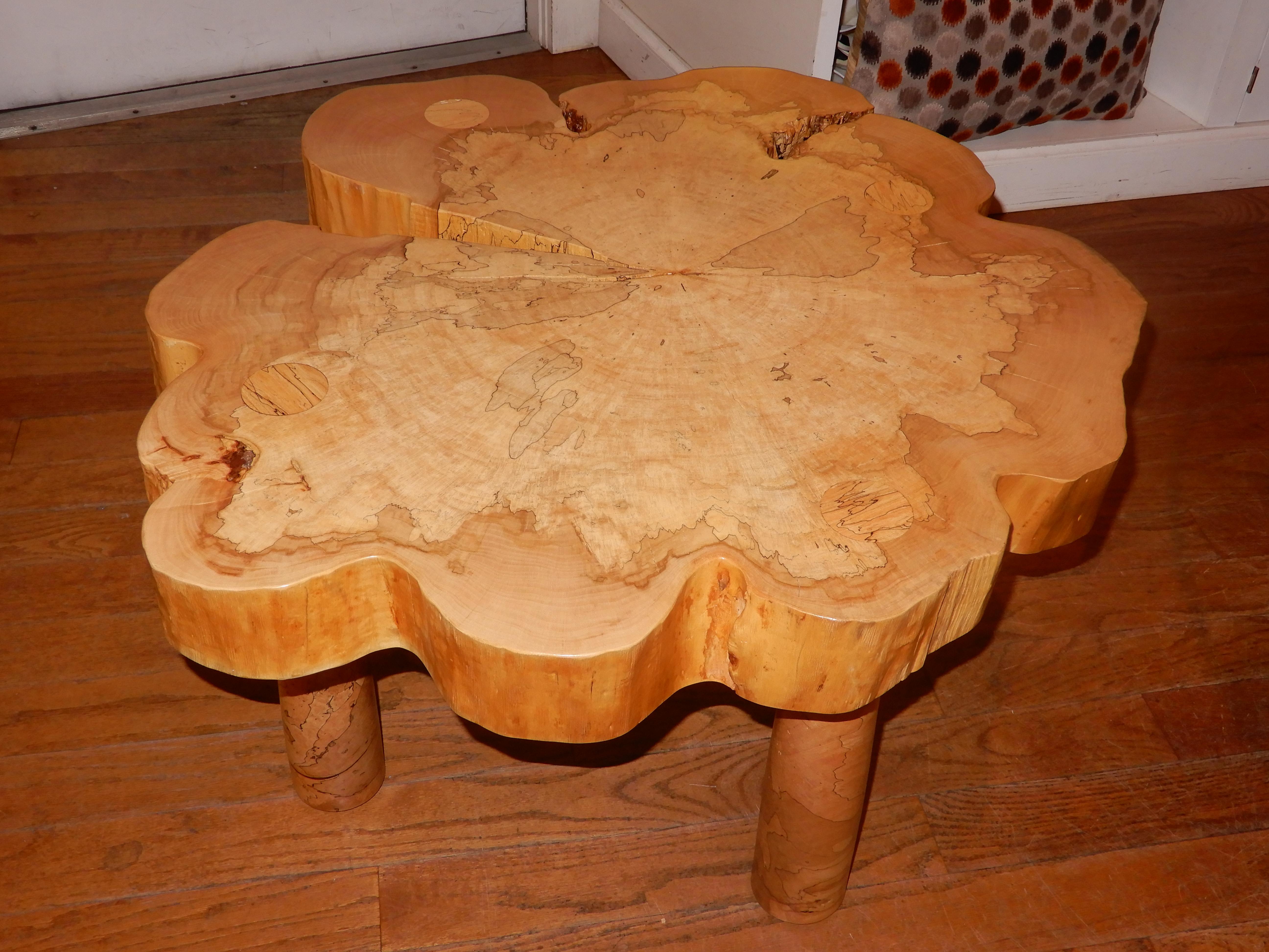 spalted maple table