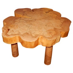 David N. Ebner, Table basse en bois d'érable spalté