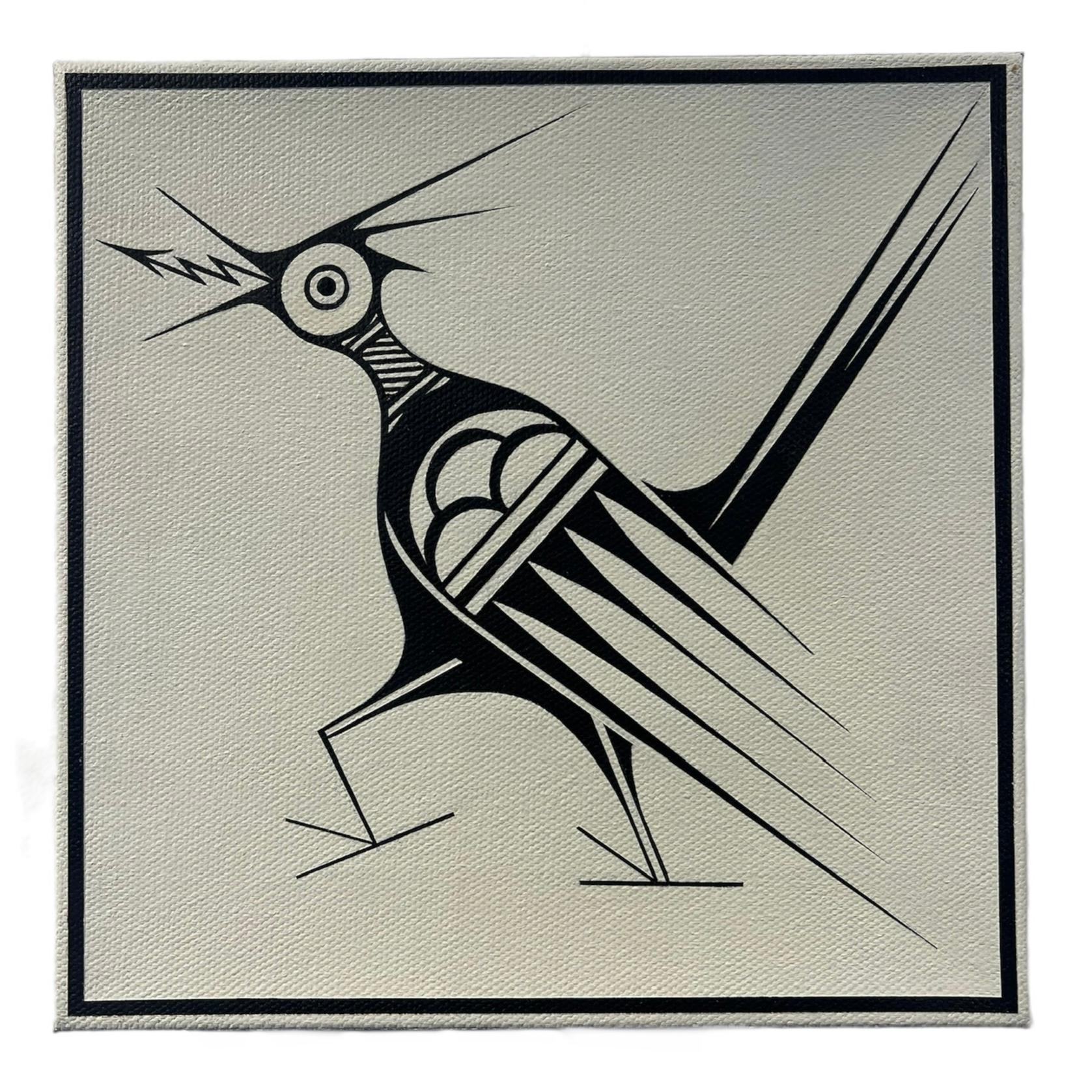 Abstract Painting di David Naranjo - Ogowee (Road Runner)