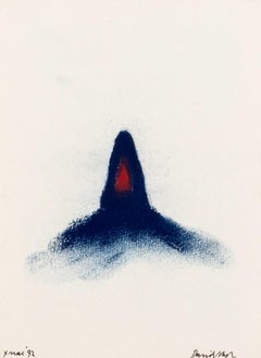 Piccolo tumulo, opera a pastello di David Nash, 1992