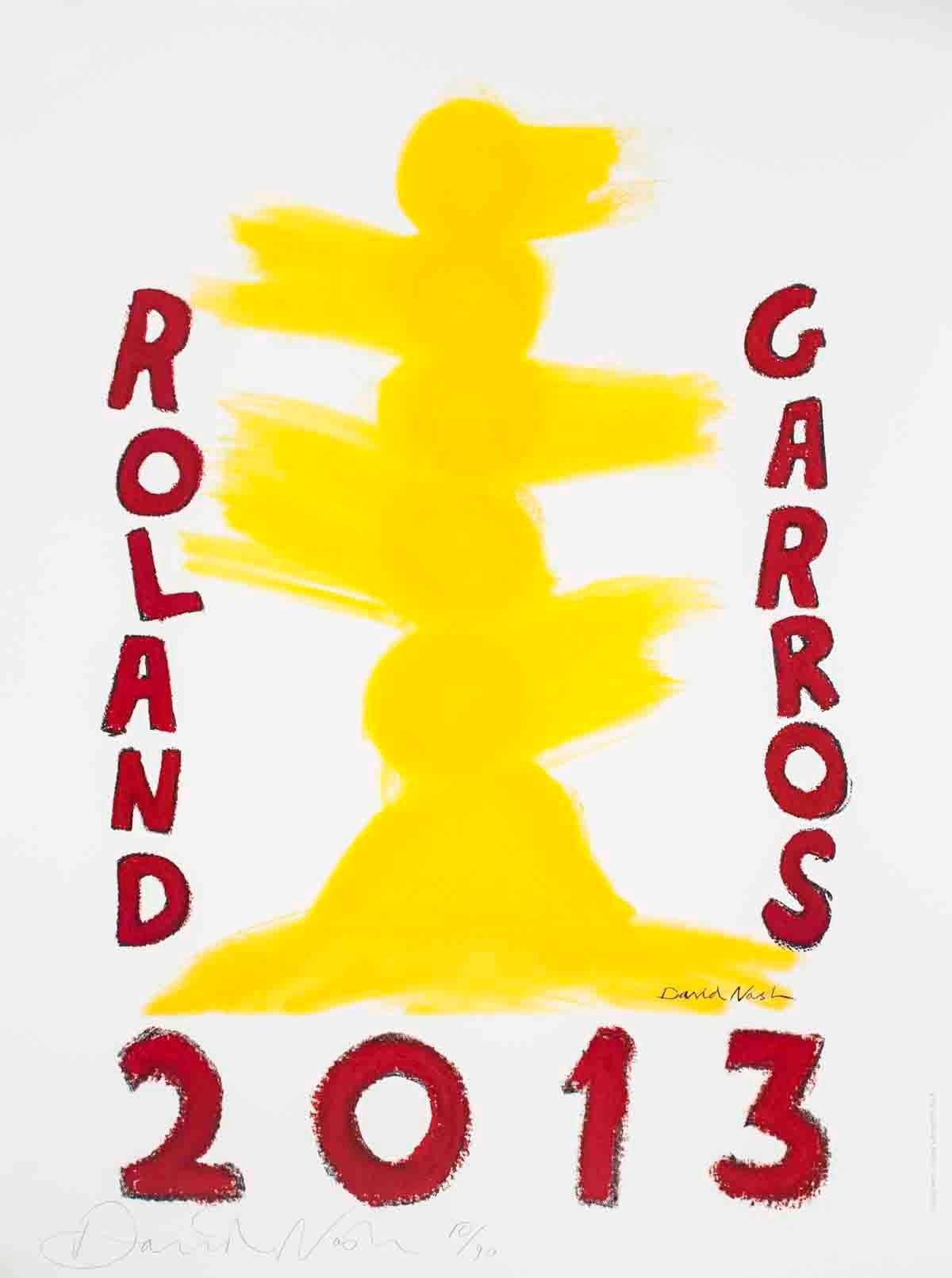 Official poster designed and created for the  French Open tennis tournament held at Roland Garros every year. The poster is a limited edition of 1000. First edition, signed and numbered out of 90. 
