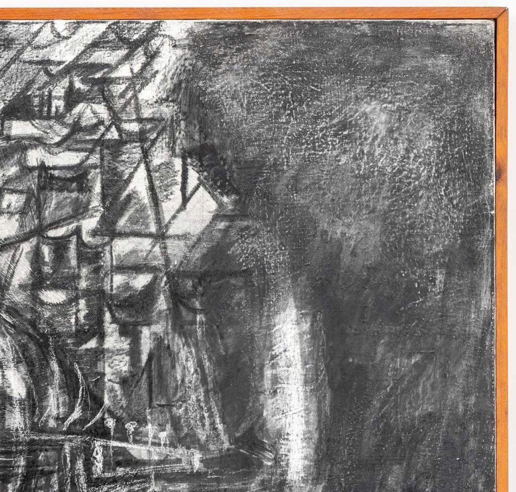 Musicians Floating Amongst a City Landscape Scene For Sale 2