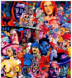 Finnegan's Sleep Surrealistic Poster, Offset Print, 1986, Unframed