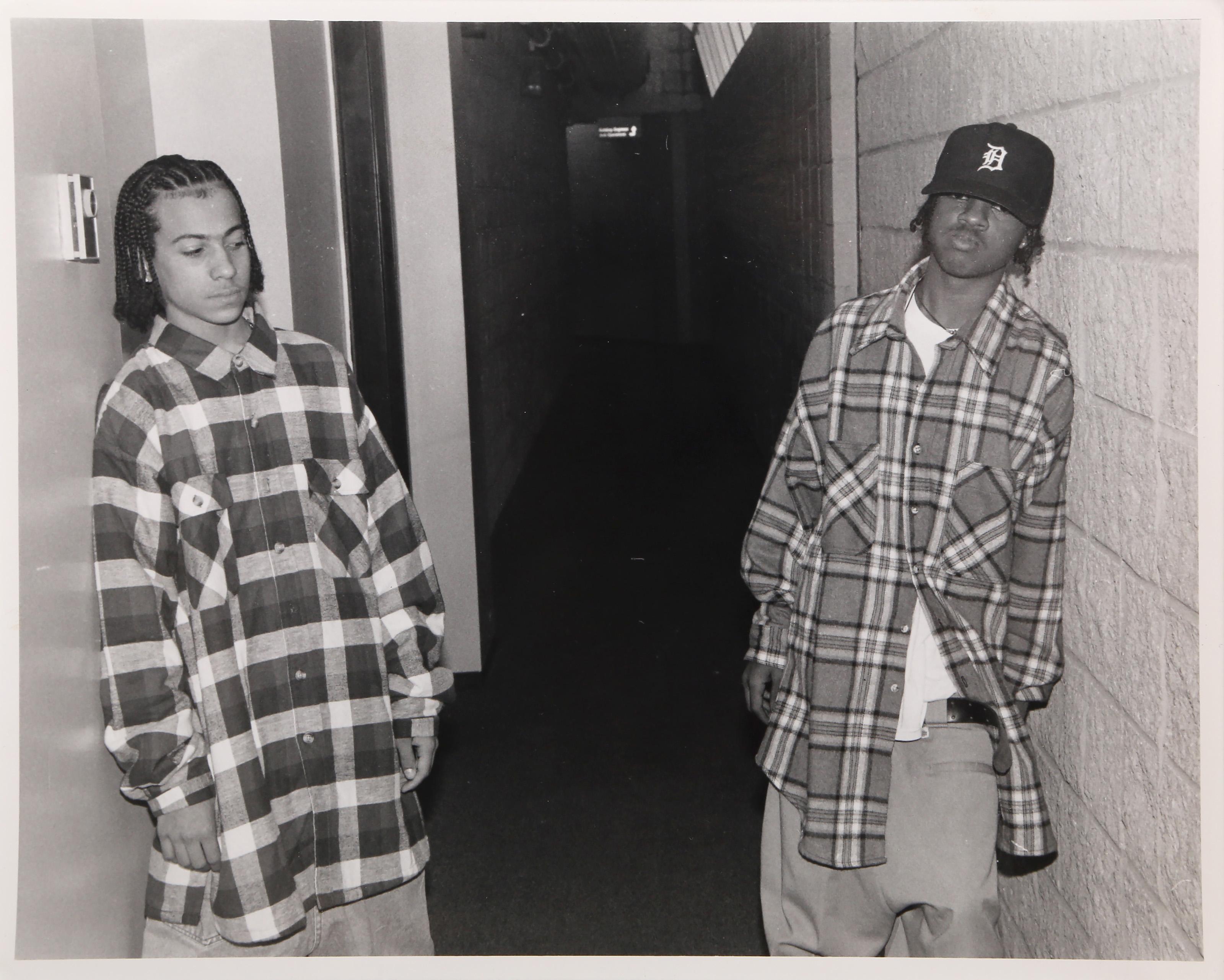 David Ogburn, American (1942 - ) - Kriss Kross, Year:  1993, Medium:  Gelatin Silver Print, Image Size:  7.5 x 9.5 inches, Size:  8 x 10 in. (20.32 x 25.4 cm)
