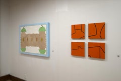 ANCESTRAL APPLE CORE UNSCROLLED - Garden Flower & Herb Dye  Graphite & Acrylic