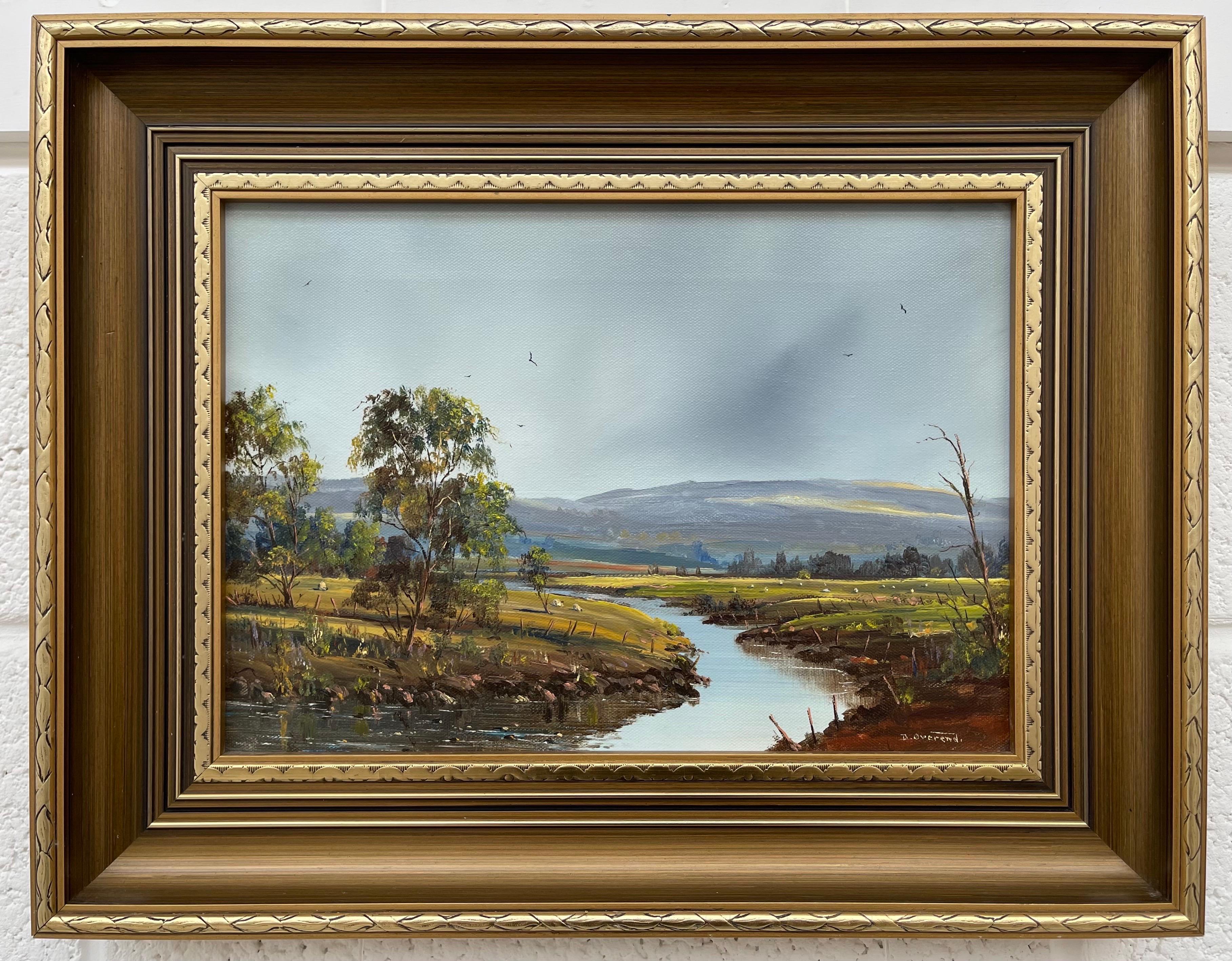 Northern Ireland River Landscape Oil Painting by Post War Modern Irish Artist  4