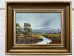 Northern Ireland River Landscape Oil Painting by Post War Modern Irish Artist