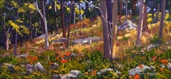 Pintor al aire libre Plein Air David P. Curtis Pintura de paisajes vibrantes