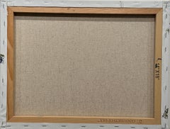 David P. Curtis Figure Landscape Painting Woman in the Garden Scene