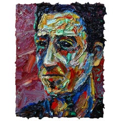 UNTITLED x1379 - Óleo original retrato, Pintura, Óleo sobre lienzo