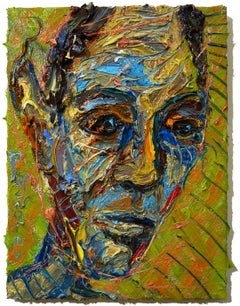UNTITLED x1405 - Original Oil painting portrait, Painting, Oil on Canvas