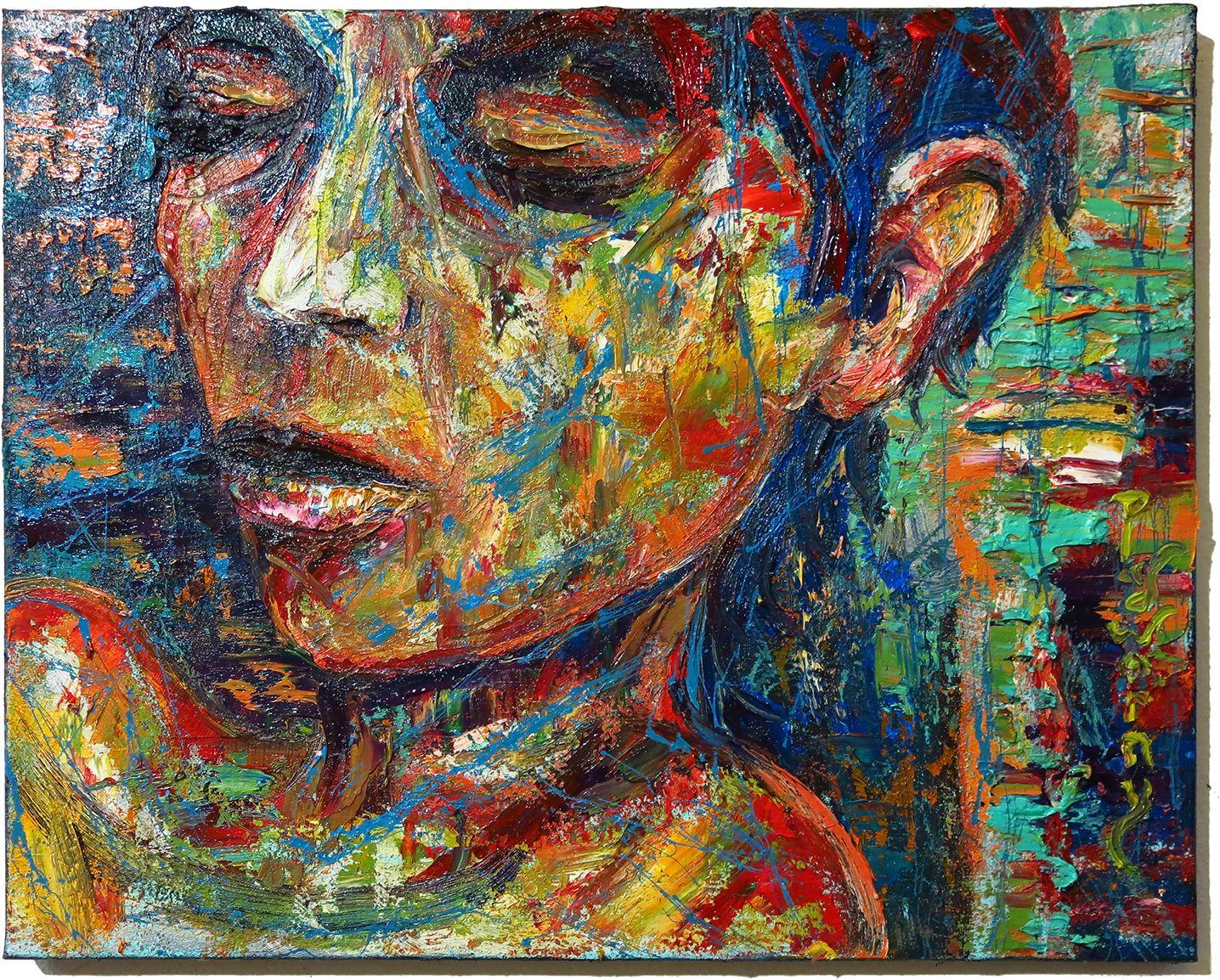 UNTITLED x1435 - Quadro ad olio originale, Pittura, Olio su tela - Painting di David Padworny